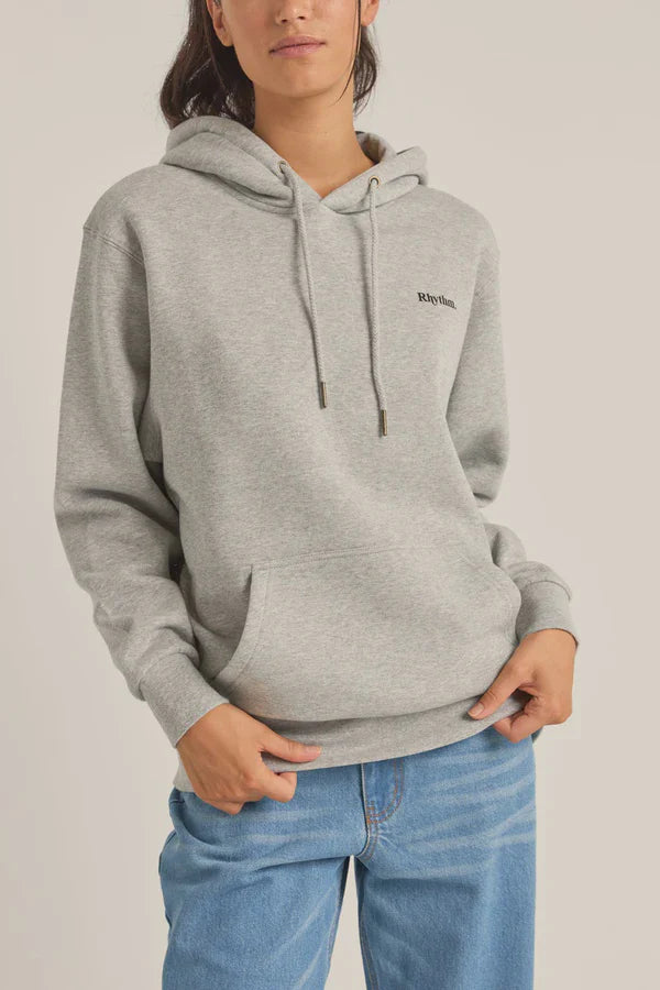 RHYTHM LOGO BOYFRIEND FLEECE - GREY HEATHER