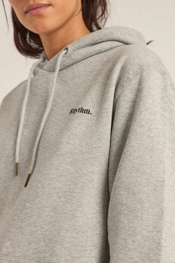RHYTHM LOGO BOYFRIEND FLEECE - GREY HEATHER