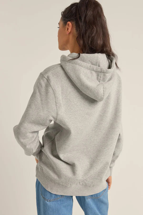 RHYTHM LOGO BOYFRIEND FLEECE - GREY HEATHER