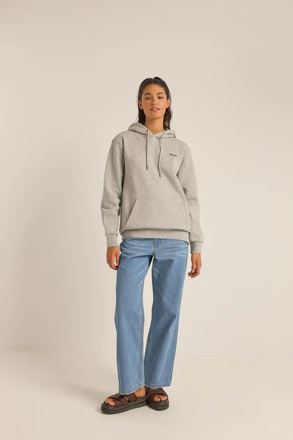 RHYTHM LOGO BOYFRIEND FLEECE - GREY HEATHER