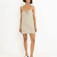 RHYTHM LOLA CHECK SLIP DRESS - OLIVE