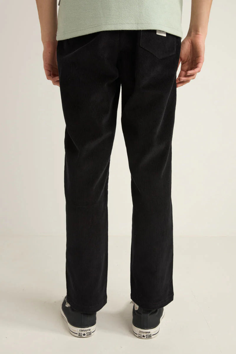 RHYTHM MENS CORD JAM PANT - BLACK