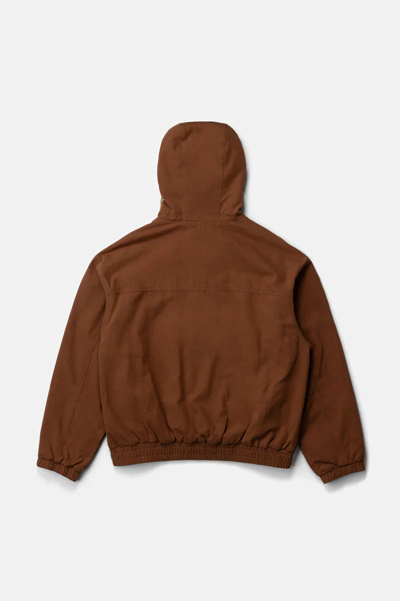RHYTHM MENS HOODED WORK JACKET - VINTAGE BROWN