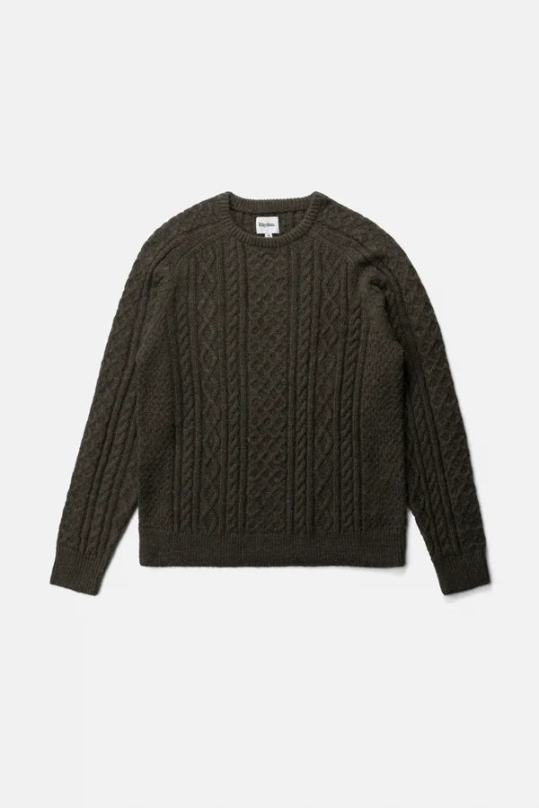 RHYTHM MOHAIR FISHERMANS KNIT - FATIGUE