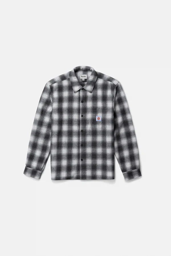 RHYTHM PLAID LS FLANNEL SHIRT - ASH