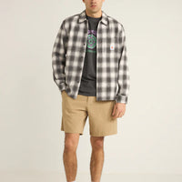 RHYTHM PLAID LS FLANNEL SHIRT - ASH