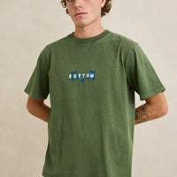 RHYTHM RADIO SOUNDS VINTAGE SHORT SLEEVED SHIRT - DILL