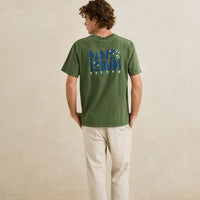 RHYTHM RADIO SOUNDS VINTAGE SHORT SLEEVED SHIRT - DILL