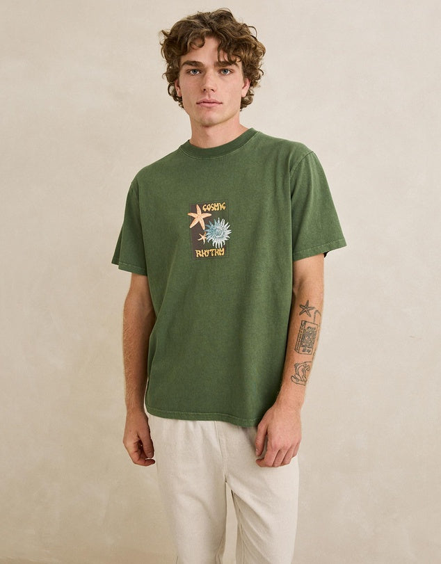 RHYTHM STARFISH VINTAGE SHORT SLEEVED SHIRT - DILL