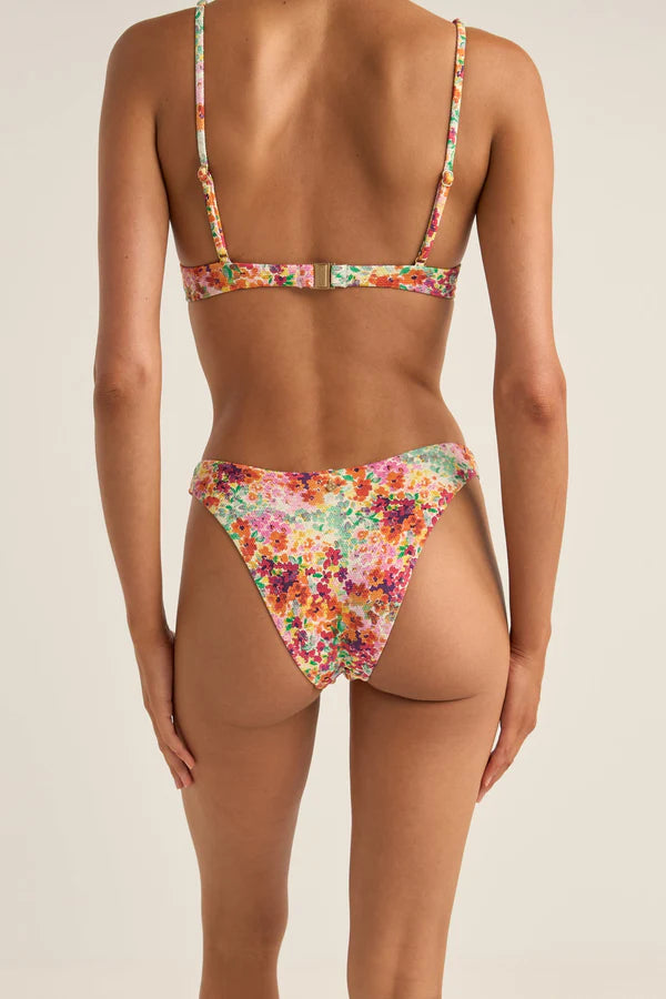 RHYTHM SIERRA FLORAL HI CUT PANT- ORANGE