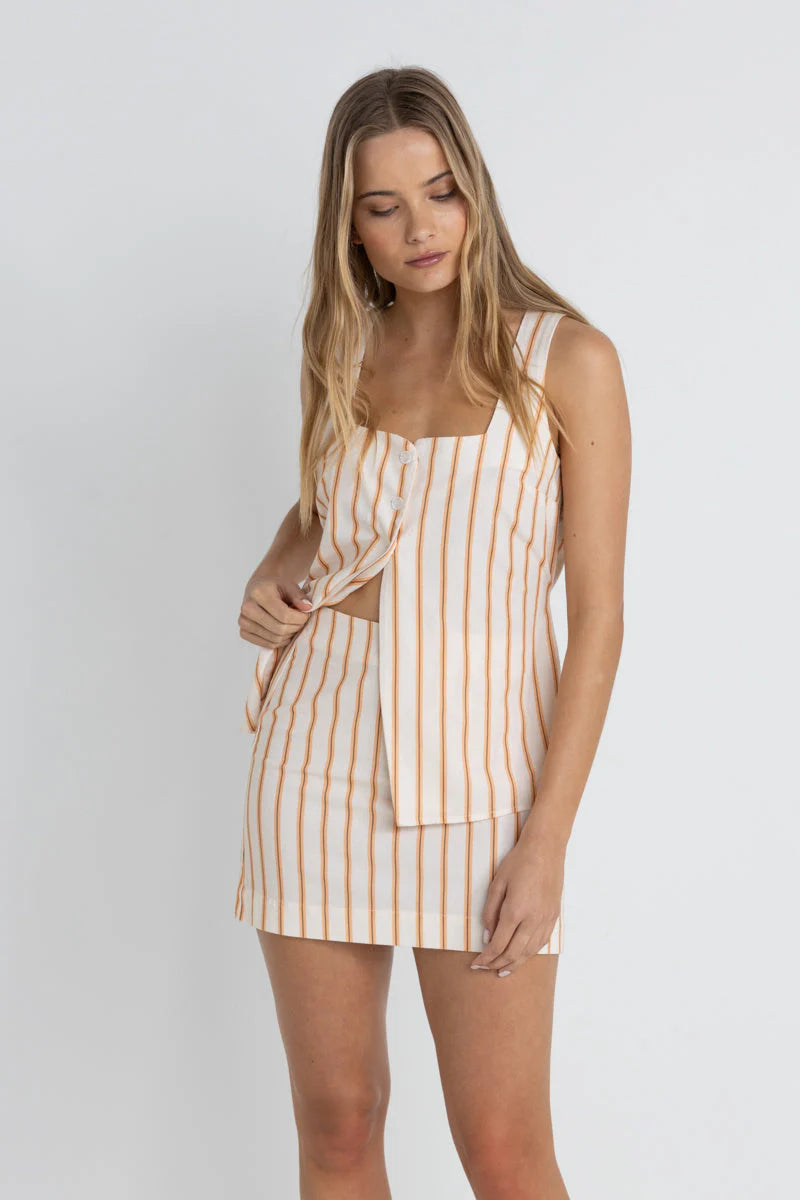 RHYTHM TIDE STRIPE MINI SKIRT