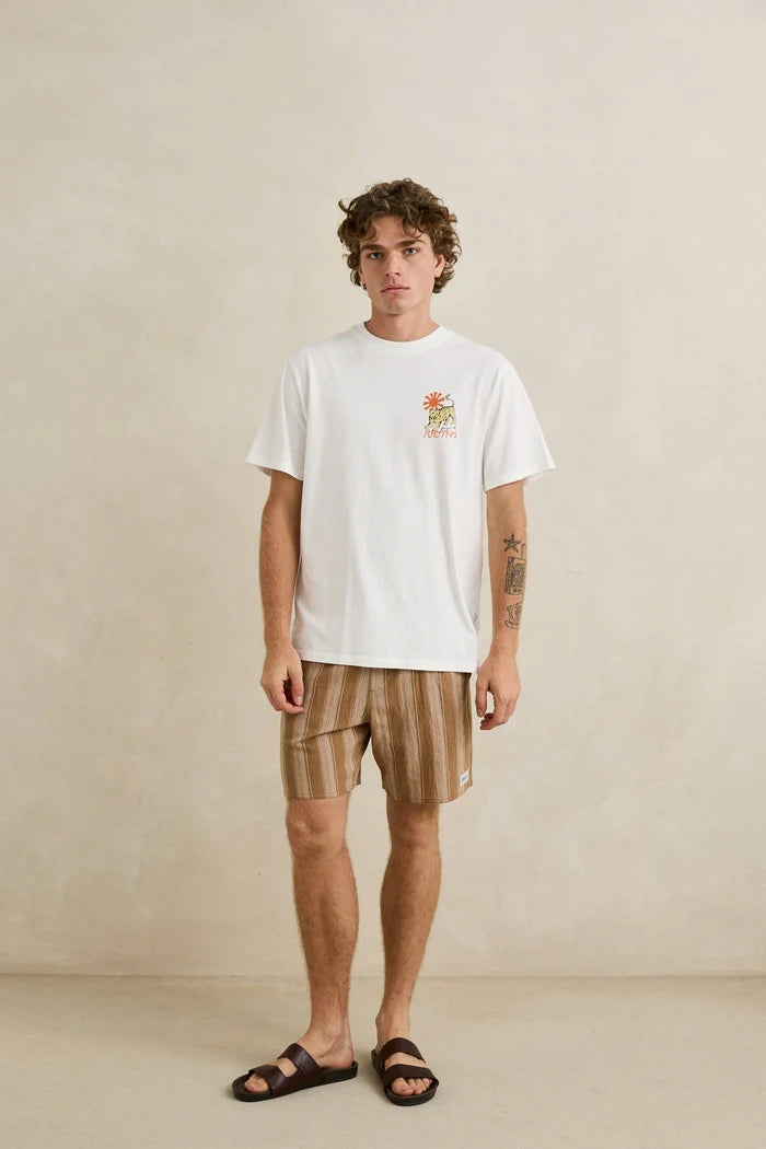 RHYTHM TIGER VINTAGE SHORT SLEEVE SHIRT - VINTAGE WHITE