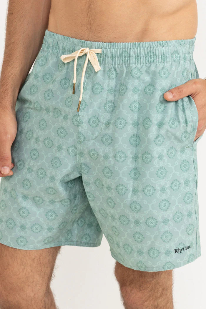 RHYTHM TILE BEACH SHORT - SEA FOAM