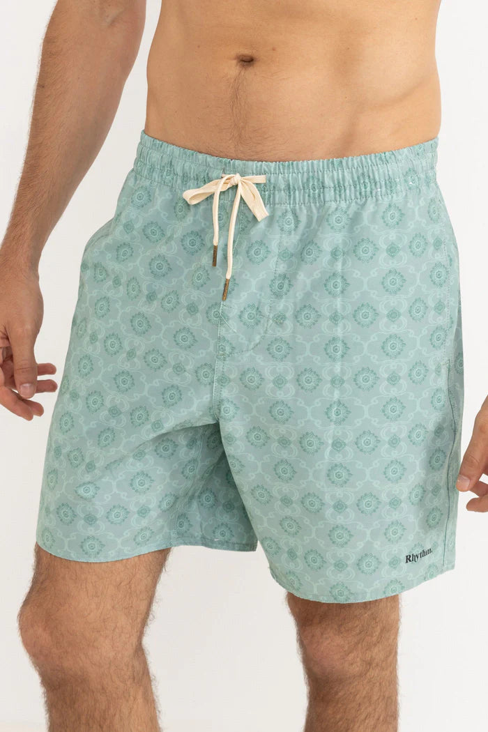 RHYTHM TILE BEACH SHORT - SEA FOAM