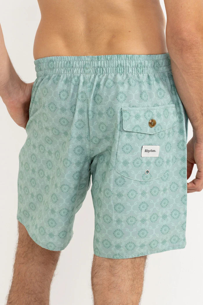 RHYTHM TILE BEACH SHORT - SEA FOAM
