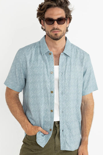 RHYTHM TILE SS SHIRT - BLUE