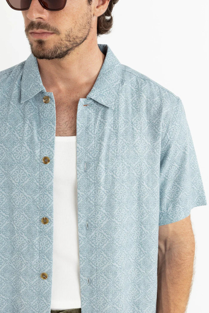 RHYTHM TILE SS SHIRT - BLUE
