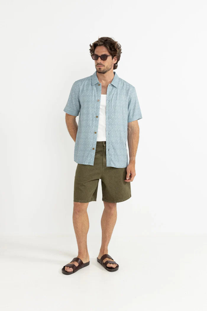 RHYTHM TILE SS SHIRT - BLUE