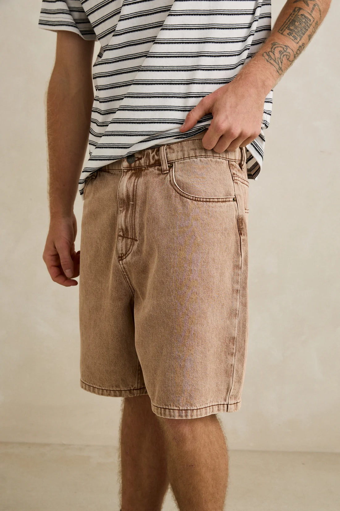 RHYTHM TOBY DENIM SHORT - CEDAR