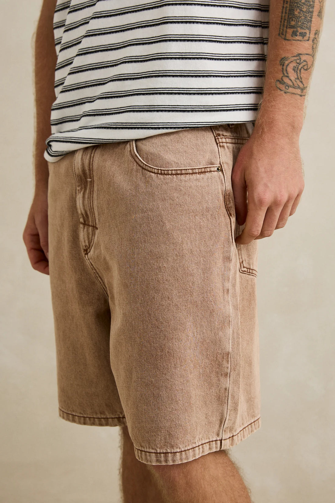 RHYTHM TOBY DENIM SHORT - CEDAR