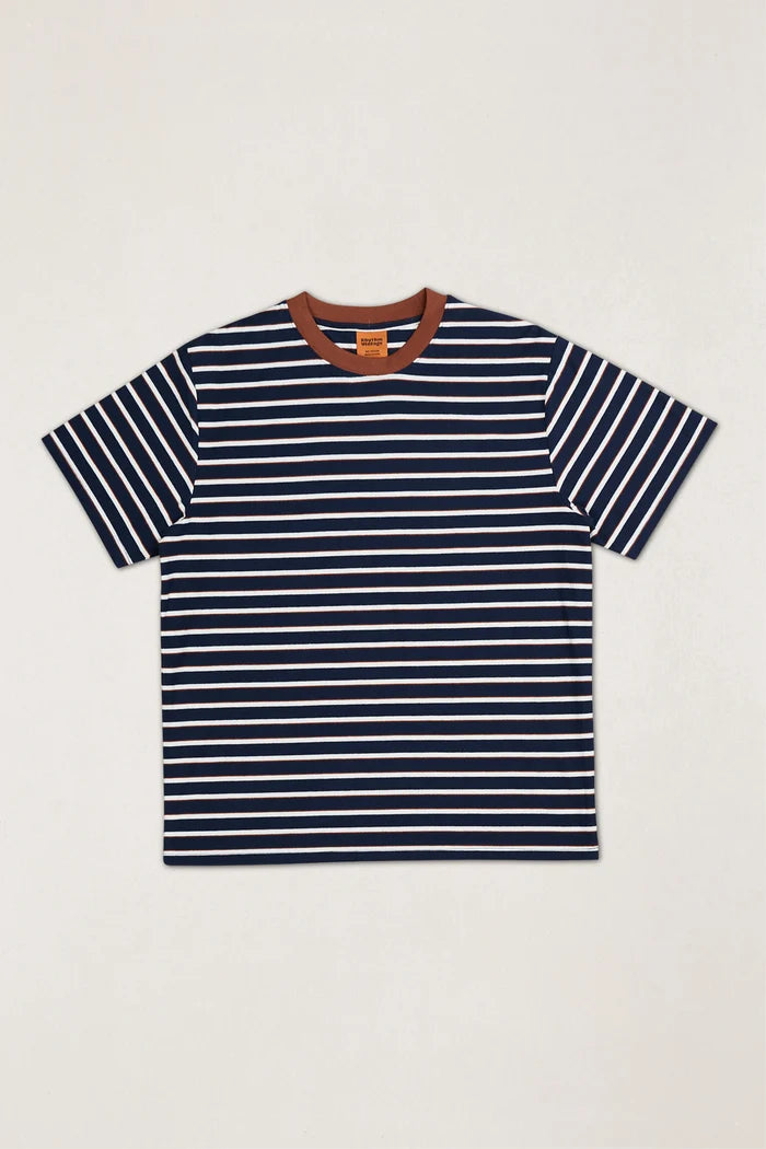 RHYTHM VINTAGE STRIPE SS T-SHIRT - NAVY