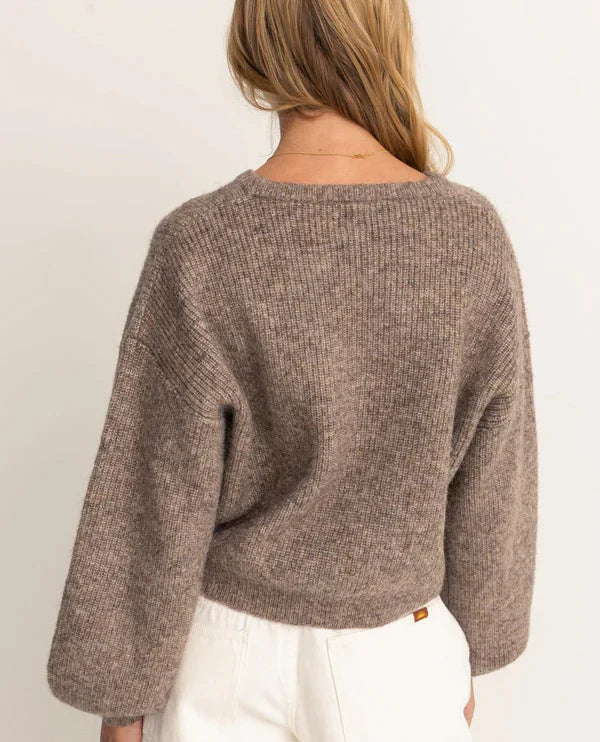 RHYTHM WOMENS QUINN KNIT JUMPER - OATMEAL