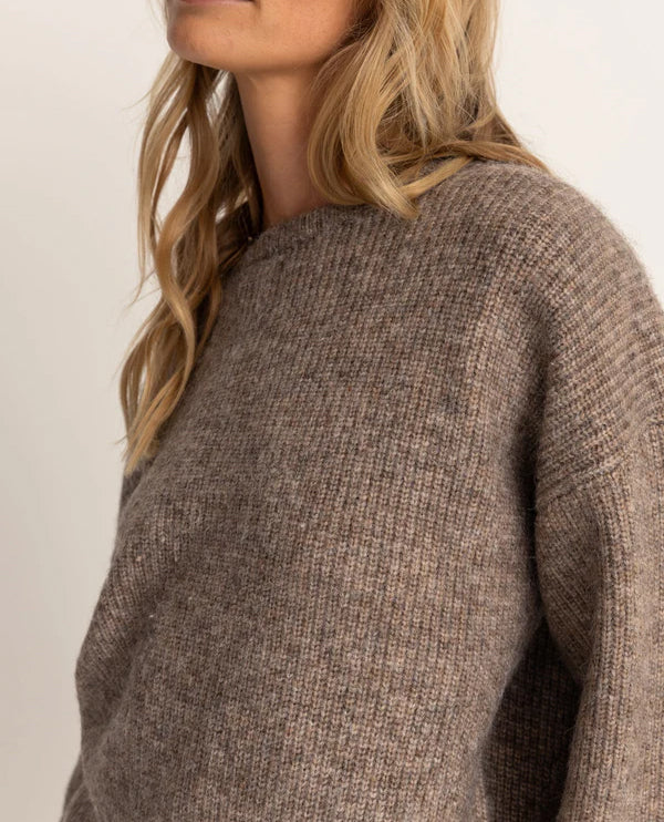 RHYTHM WOMENS QUINN KNIT JUMPER - OATMEAL