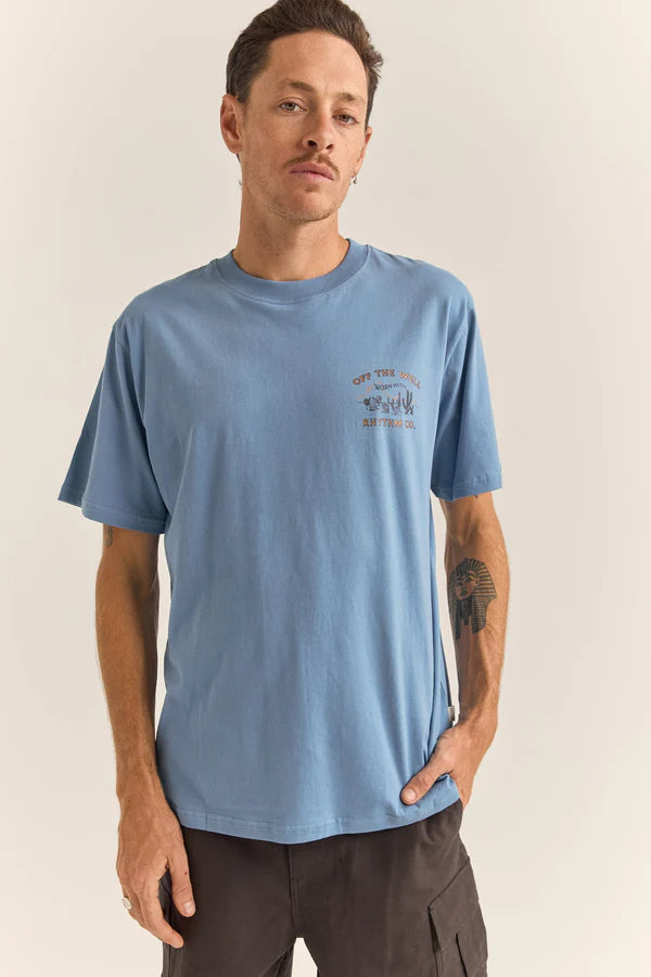 WORN PATH SHORT SLEEVE TEE - SEA BLUE