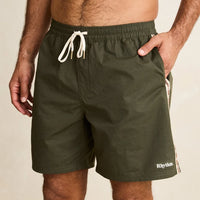 RHYTHM WOVEN TAPE BEACH SHORT - OLIVE