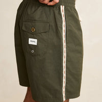 RHYTHM WOVEN TAPE BEACH SHORT - OLIVE