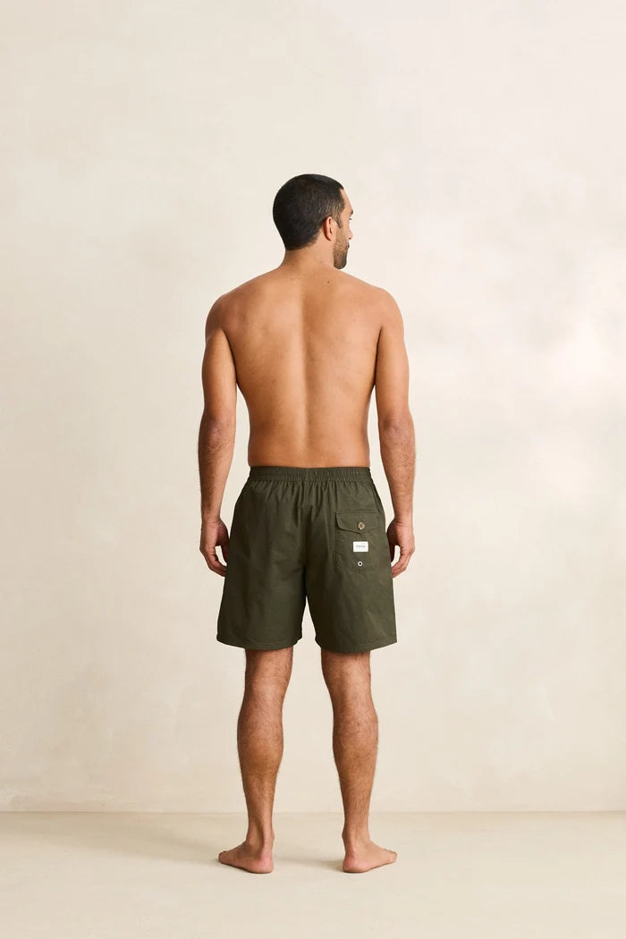 RHYTHM WOVEN TAPE BEACH SHORT - OLIVE