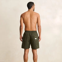 RHYTHM WOVEN TAPE BEACH SHORT - OLIVE
