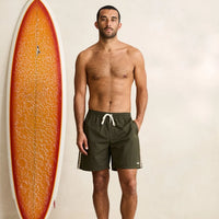 RHYTHM WOVEN TAPE BEACH SHORT - OLIVE