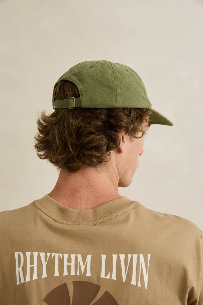 RHYTHM ESSENTIAL BRUSHED TWILL CAP - DILL