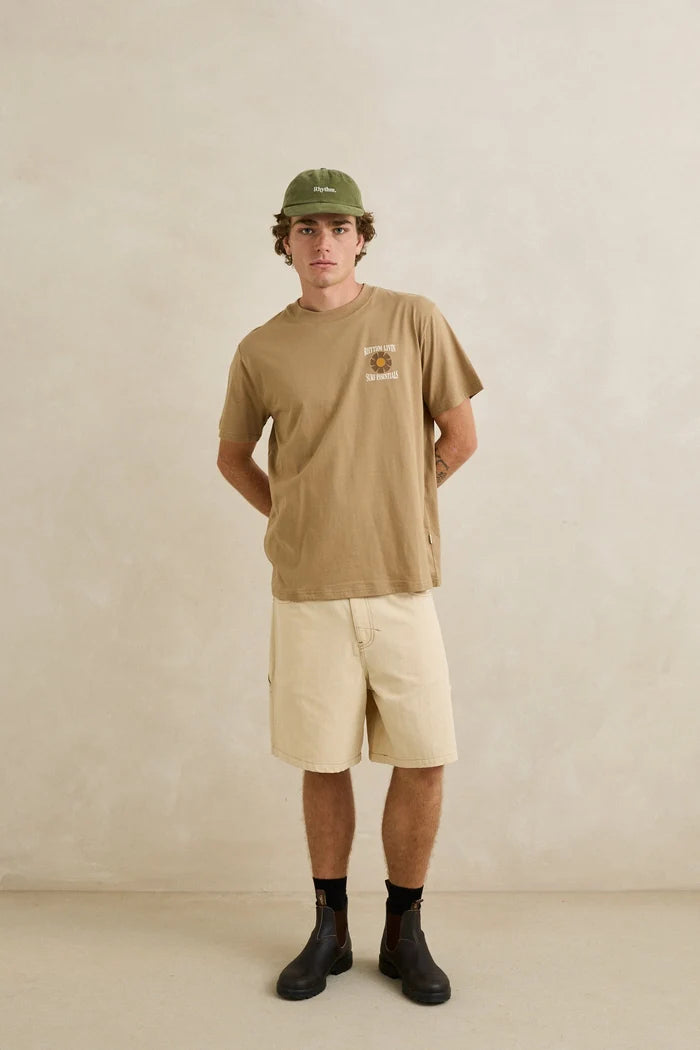 RHYTHM ESSENTIAL BRUSHED TWILL CAP - DILL