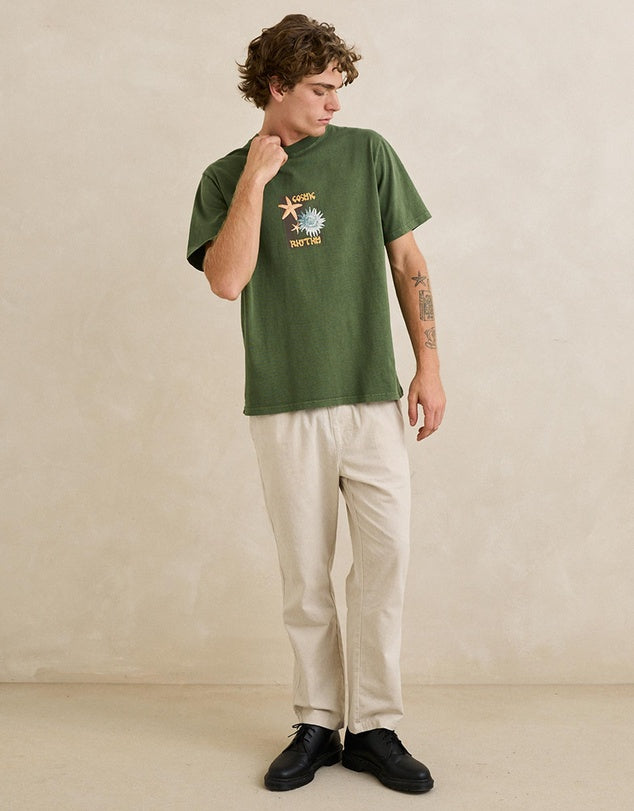 RHYTHM STARFISH VINTAGE SHORT SLEEVED SHIRT - DILL