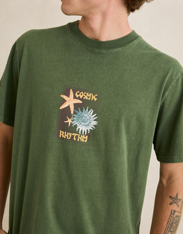 RHYTHM STARFISH VINTAGE SHORT SLEEVED SHIRT - DILL