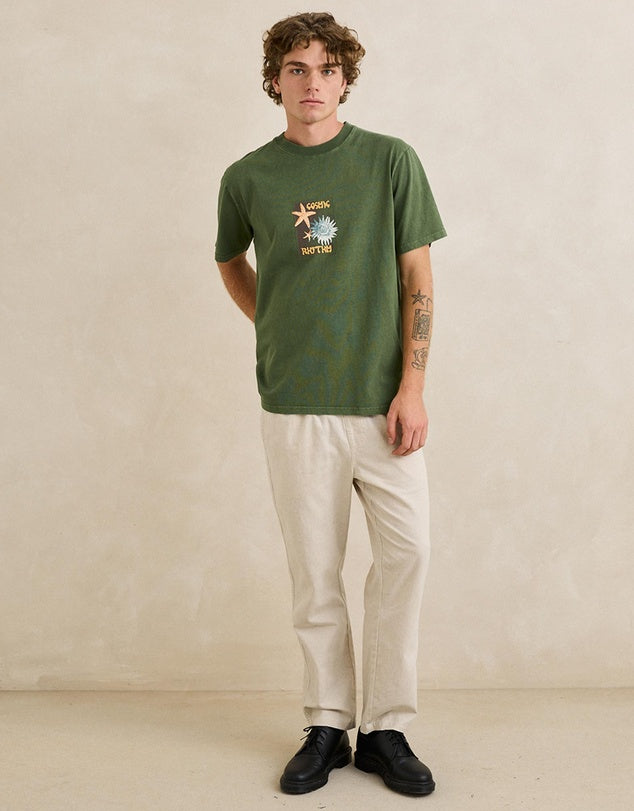 RHYTHM STARFISH VINTAGE SHORT SLEEVED SHIRT - DILL