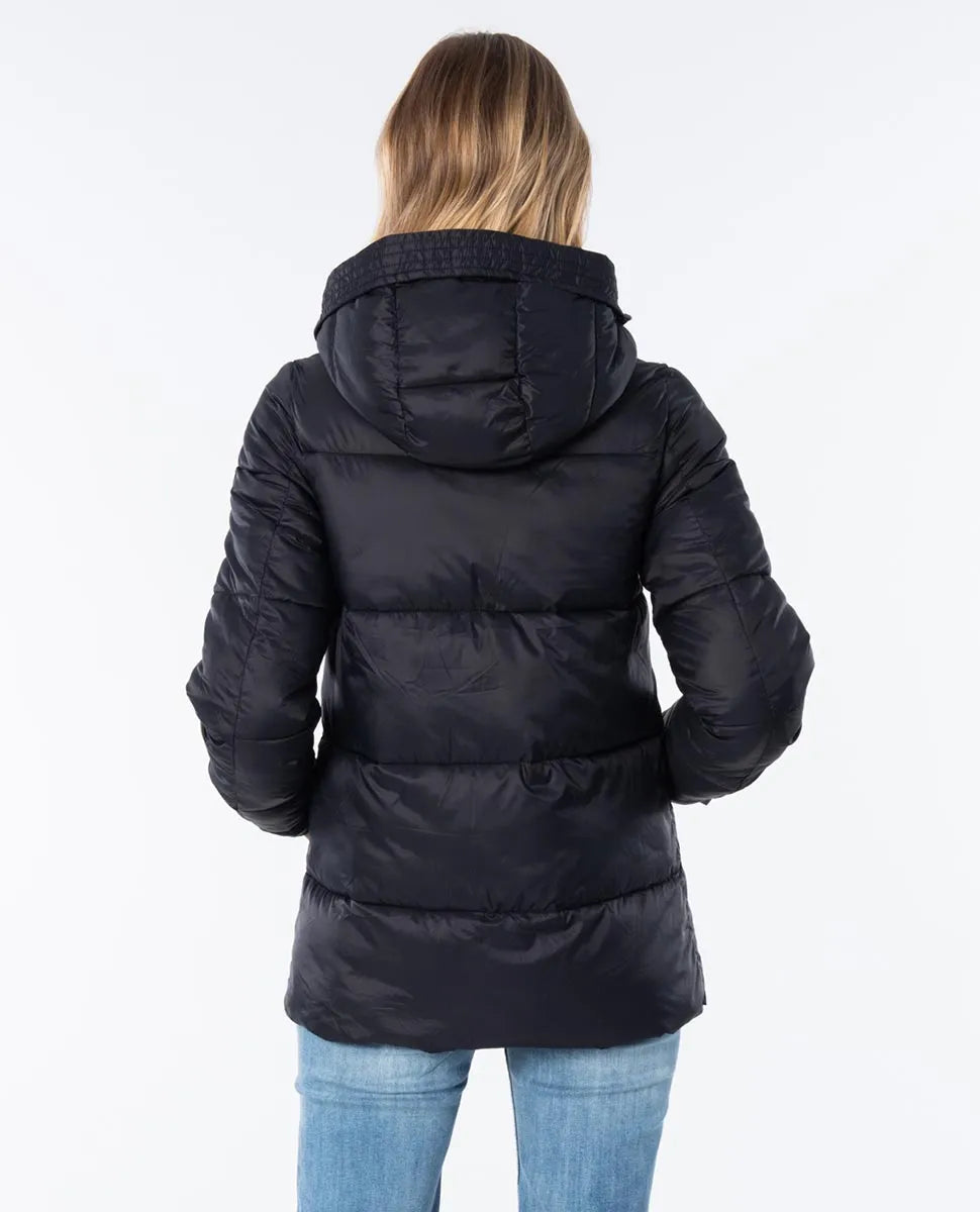 RIP CURL WOMENS ANTI-SERIES INSULATED PUFFER JACKET - BLACK