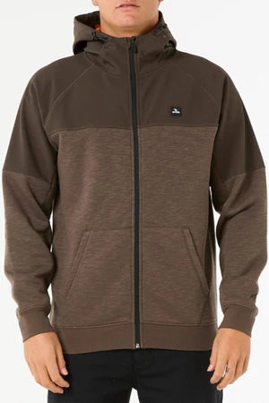 RIP CURL ANTI SERIES VIRAL ZIP THRU - DEEP ROCK