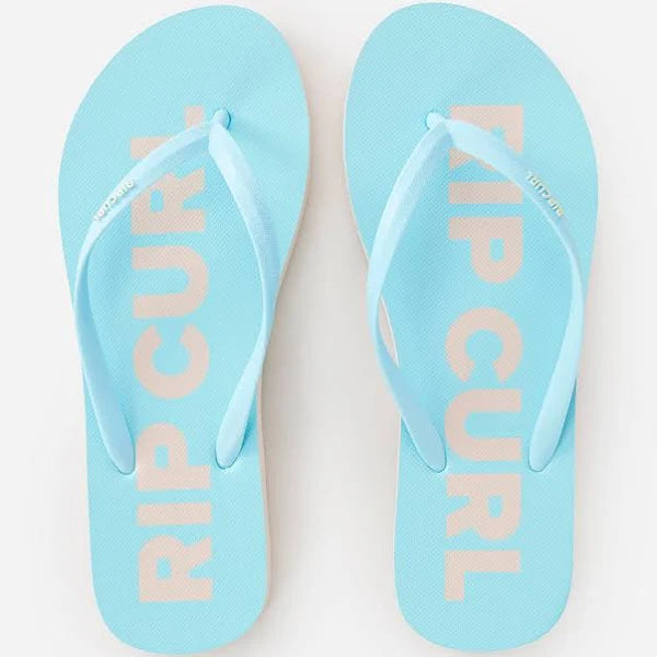 RIP CURL CLASSIC SURF BLOOM THONGS - SKY BLUE
