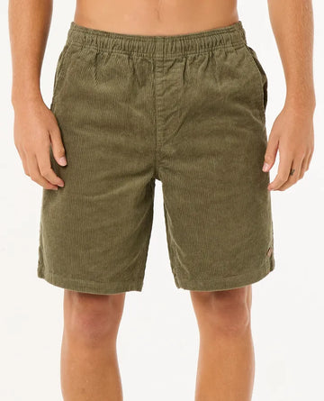 RIP CURL CLASSIC SURF CORD VOLLEY - DUSTY OLIVE