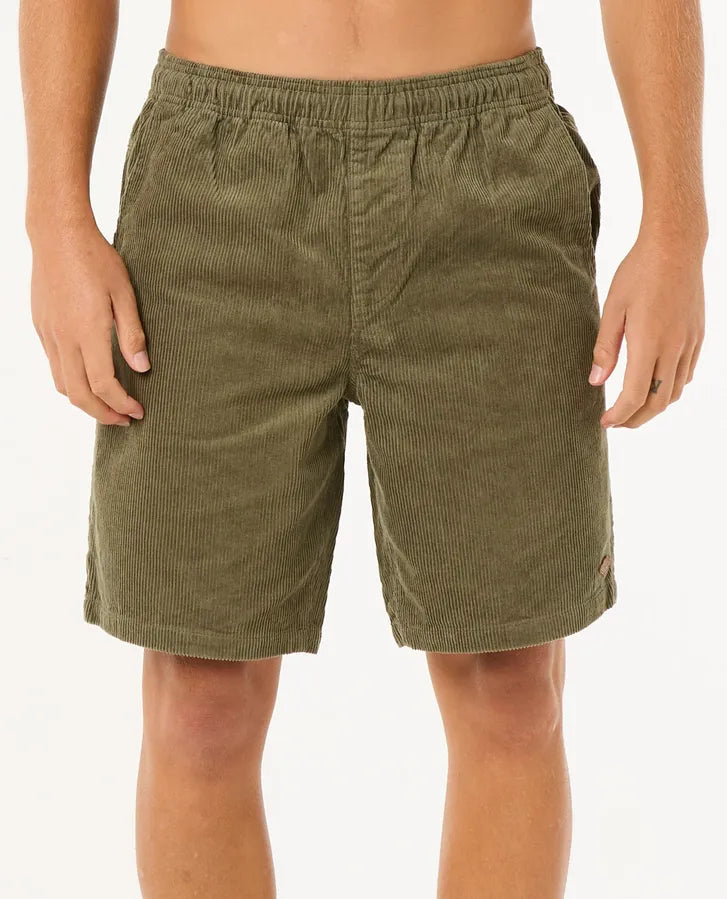 RIP CURL CLASSIC SURF CORD VOLLEY - DUSTY OLIVE