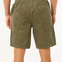 RIP CURL CLASSIC SURF CORD VOLLEY - DUSTY OLIVE
