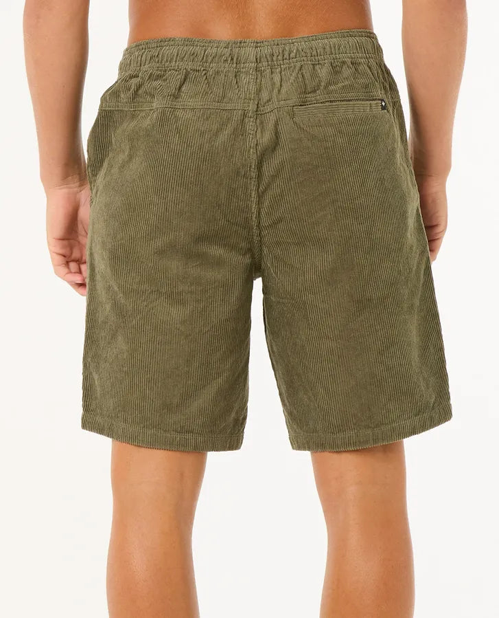 RIP CURL CLASSIC SURF CORD VOLLEY - DUSTY OLIVE
