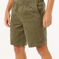 RIP CURL CLASSIC SURF CORD VOLLEY - DUSTY OLIVE