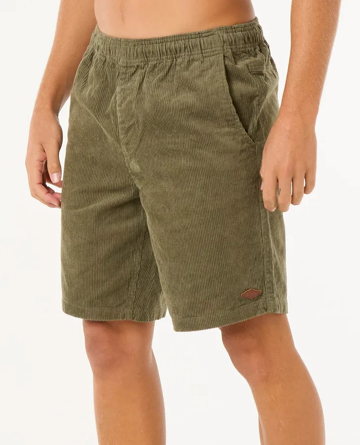 RIP CURL CLASSIC SURF CORD VOLLEY - DUSTY OLIVE