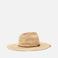 RIP CURL CRUSHABLE STRAW COWGIRL HAT - NATURAL