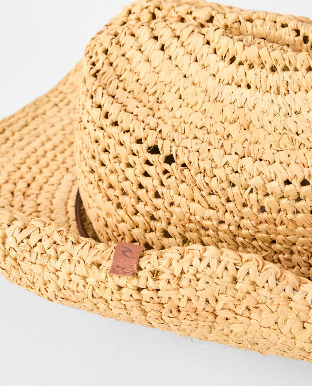 RIP CURL CRUSHABLE STRAW COWGIRL HAT - NATURAL