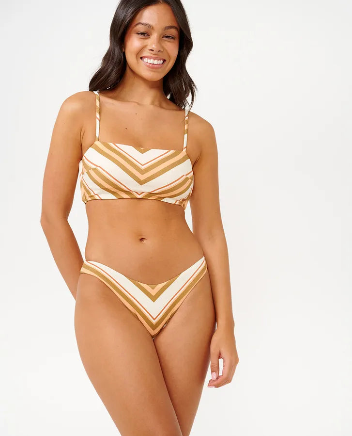 RIP CURL CATALINA STRIPE HIGH CHEEKY